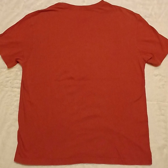 J Crew T-Shirt Burnt Orange Blue.& White Graphic Men M Premium Vintage Like New - Picture 2 of 4